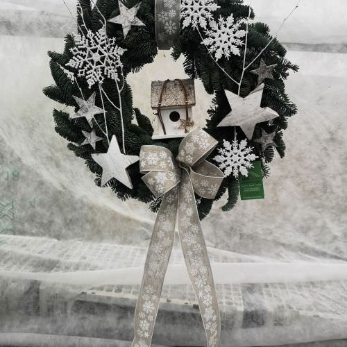 couronne de porte maison aux oiseaux
